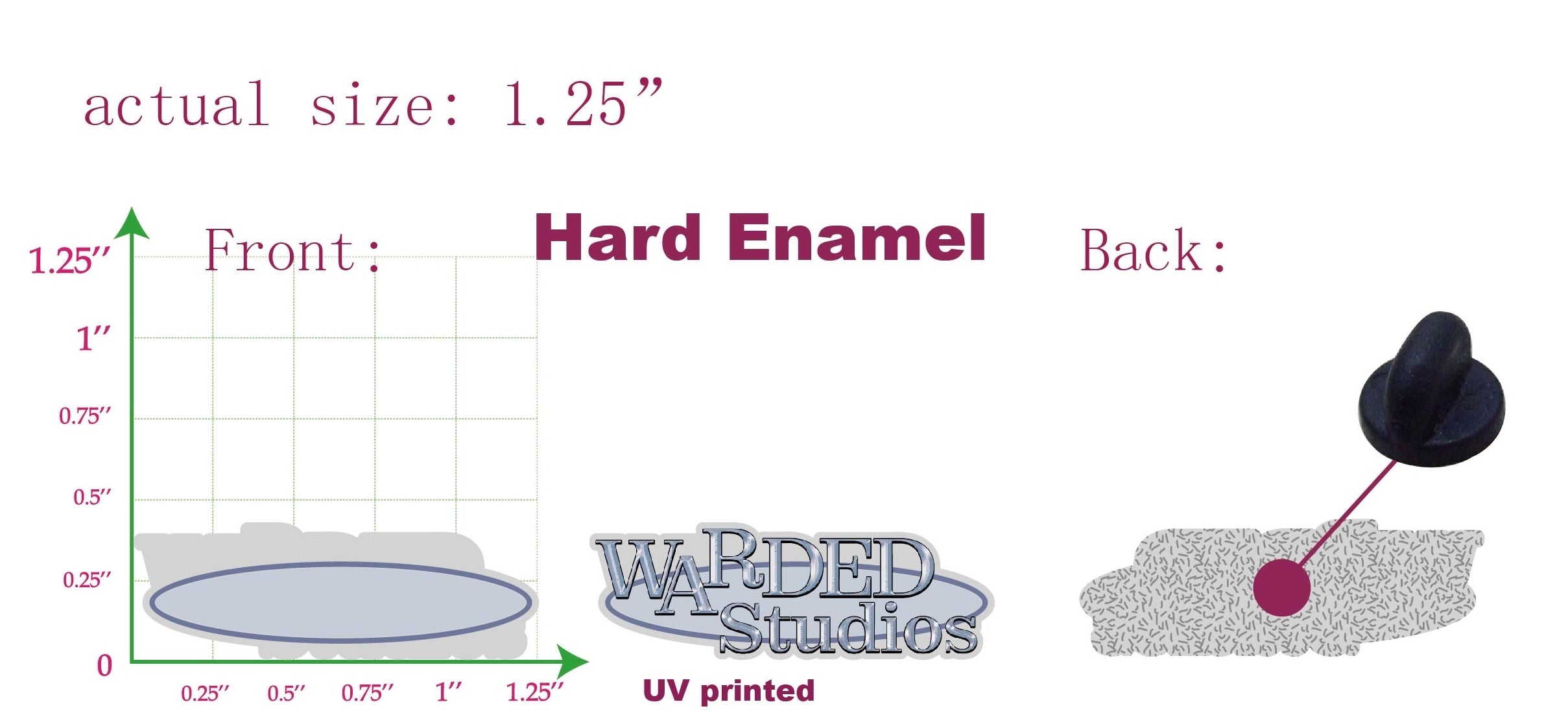 WARDED Studios Pin